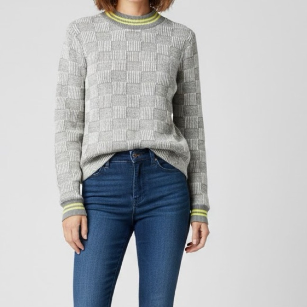 Anthropologie x Postmark Arlo Jacquard Pullover Knit Sweater XS